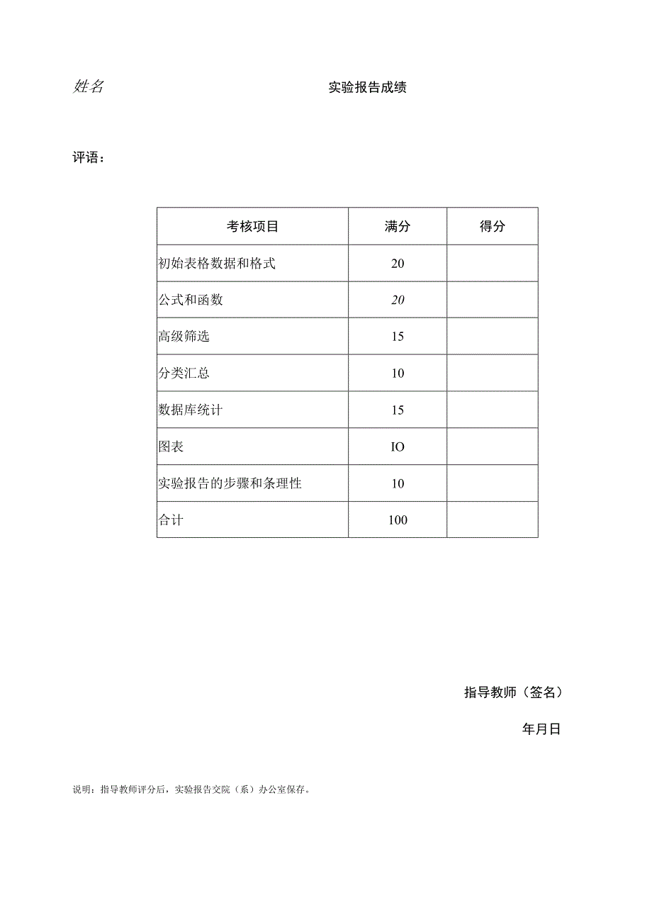 2010Excel综合应用实验报告格式.docx_第2页