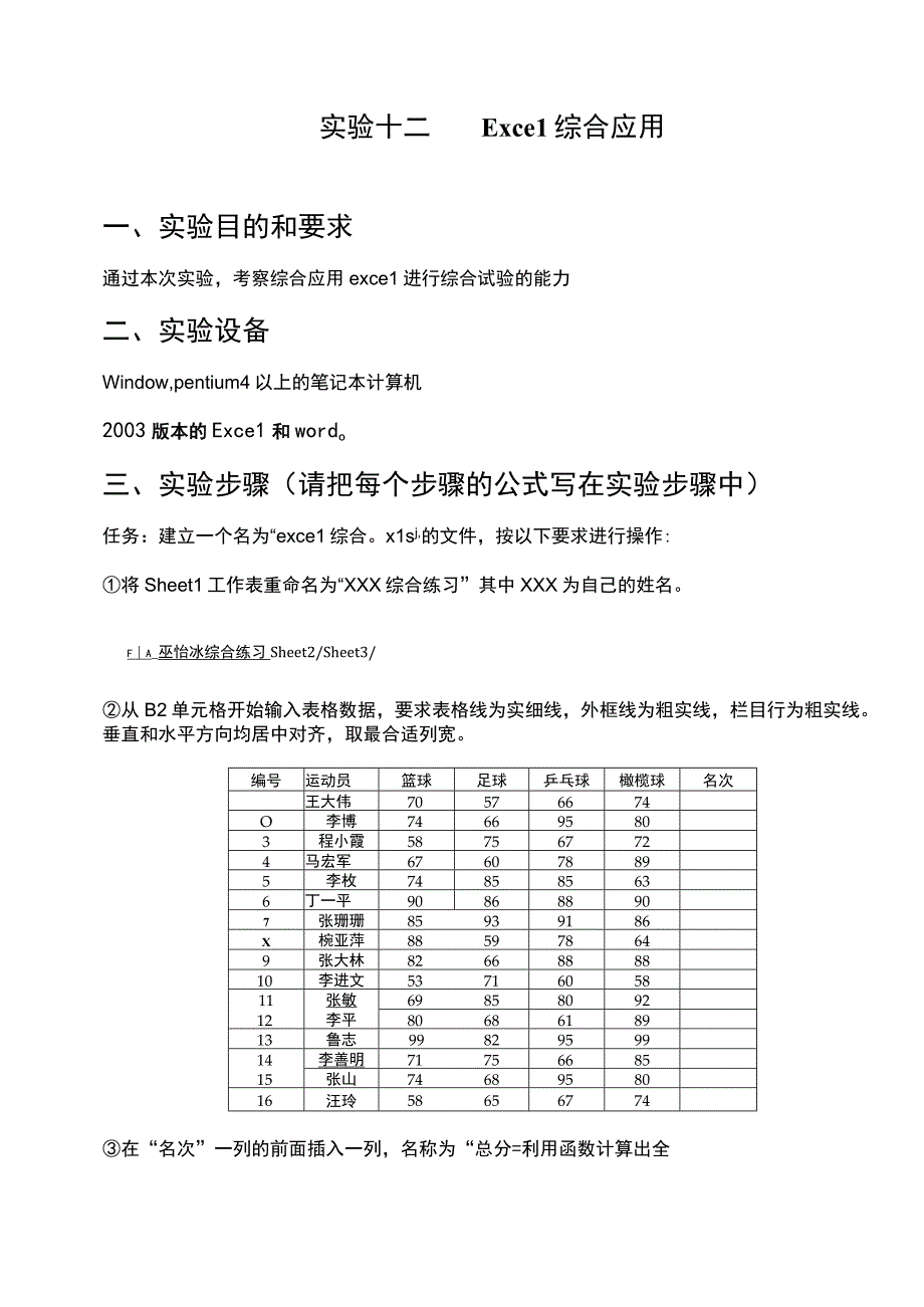 2010Excel综合应用实验报告格式.docx_第3页