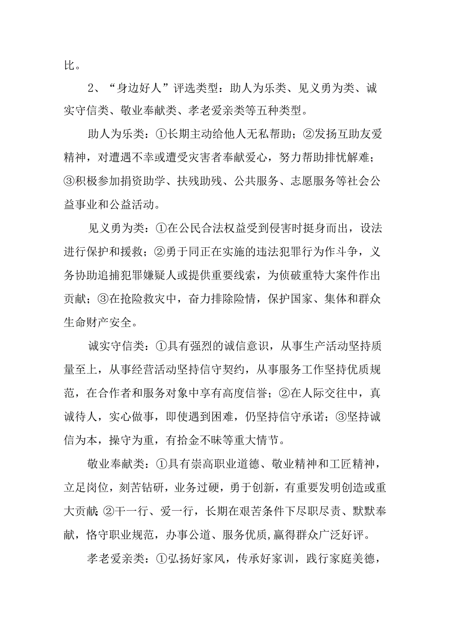 XX镇2023年度乡风文明“六好户、身边好人、最美家庭、最美婆媳”等评选活动的实施方案.docx_第3页