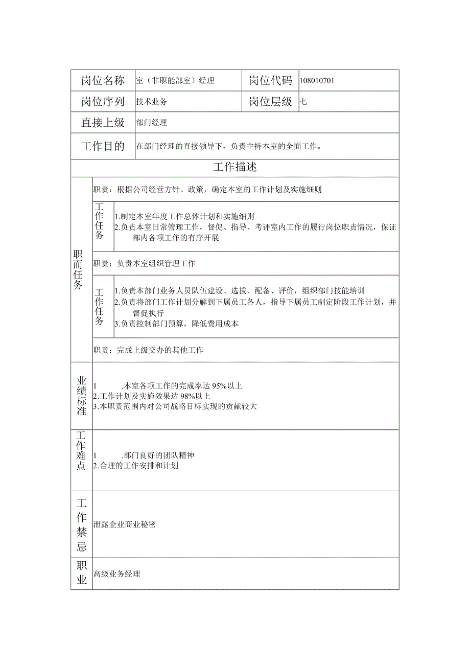 108010701 室（非职能部室）经理.docx_第1页