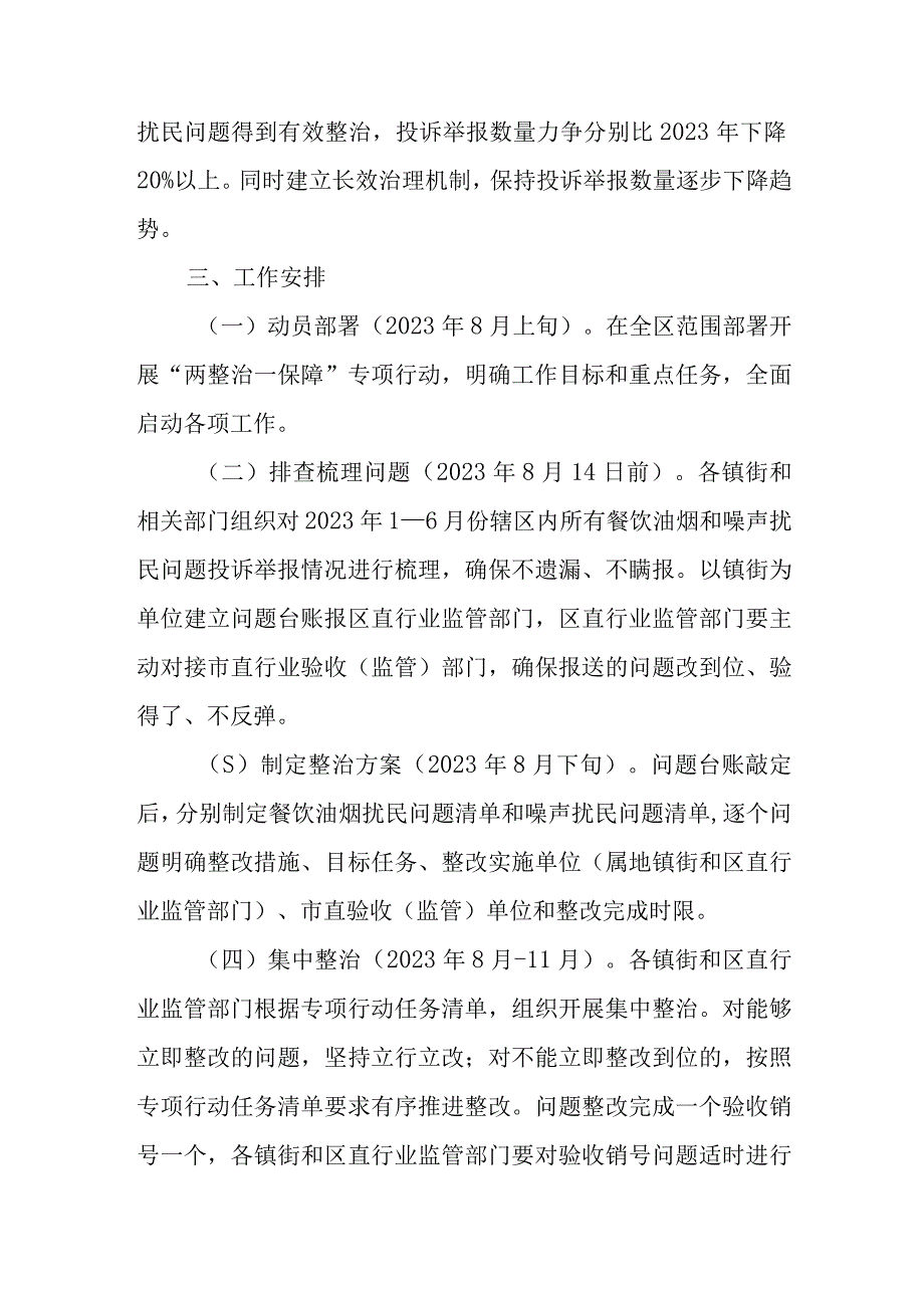 XX区整治餐饮油烟和噪声扰民问题保障人民群众合法环境权益专项行动方案.docx_第2页