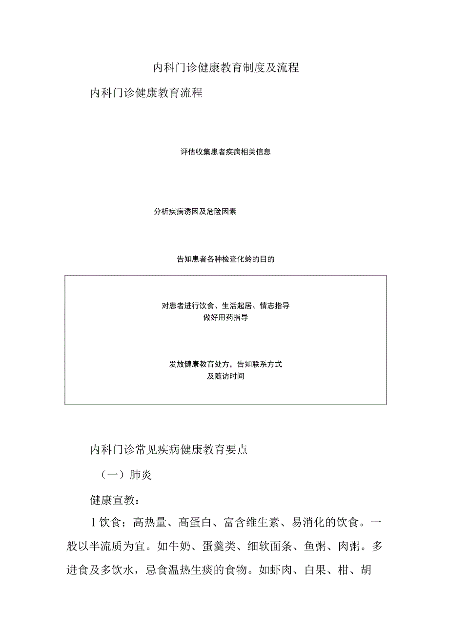 内科门诊健康教育制度及流程.docx_第1页