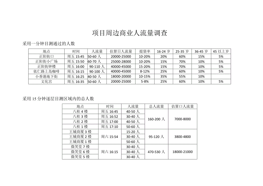 桂林市中心部分商业人流量调查.docx_第1页