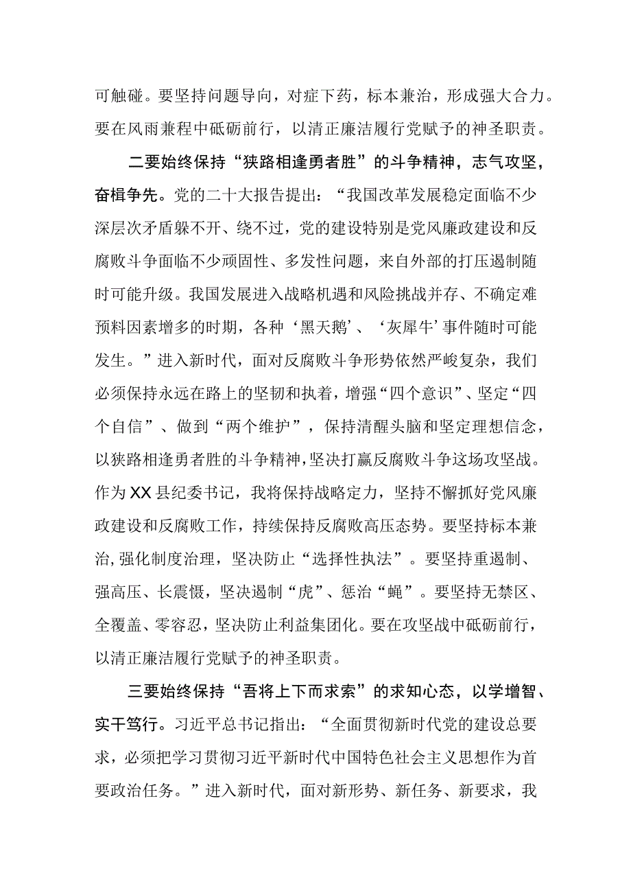 县纪委书记在第二批主题教育读书班上的研讨发言.docx_第2页