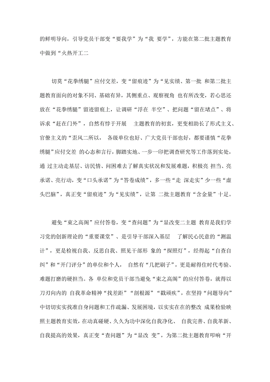 2023年开展推进推进好第二批主题教育学习研讨交流发言材料与主题教育专题学习计划（二篇文）.docx_第2页