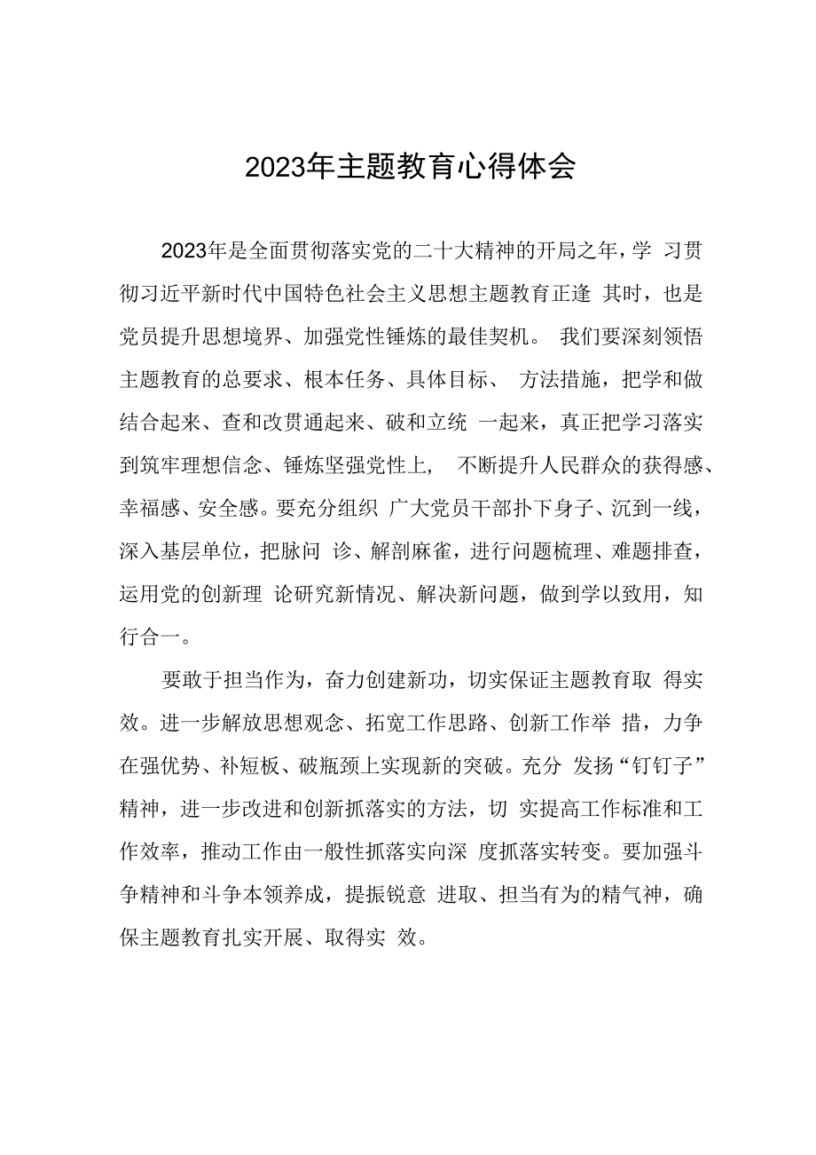 (六篇)2023年公司总经理主题教育心得体会.docx_第1页