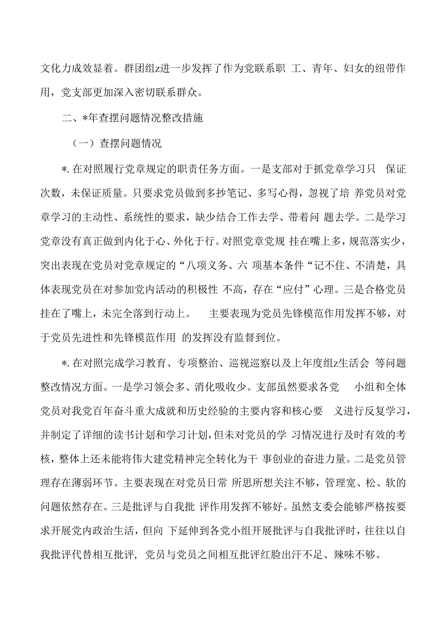 23年支部问题清单及整改措施.docx_第2页