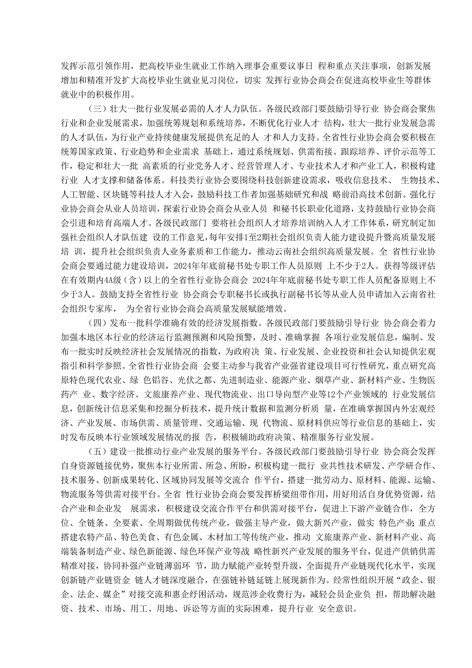 云南省行业协会商会服务高质量发展专项行动实施方案.docx_第2页