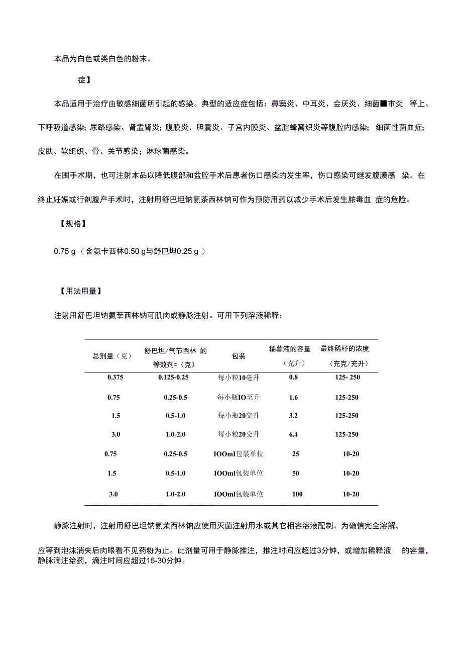 （优质）注射用氨苄西林钠舒巴坦钠-详细说明书与重点.docx_第2页