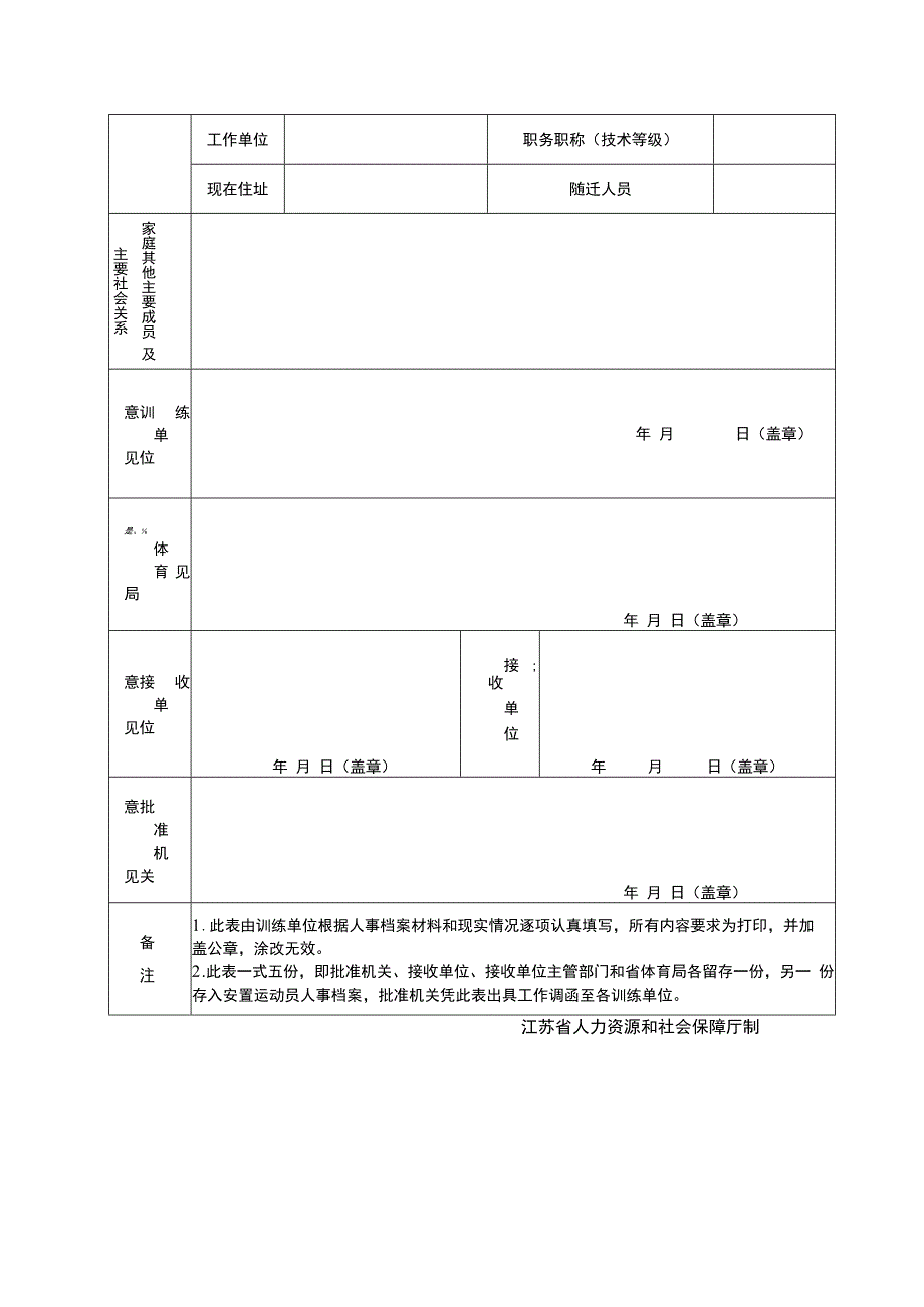 江苏省退役运动员组织安置登记表.docx_第2页