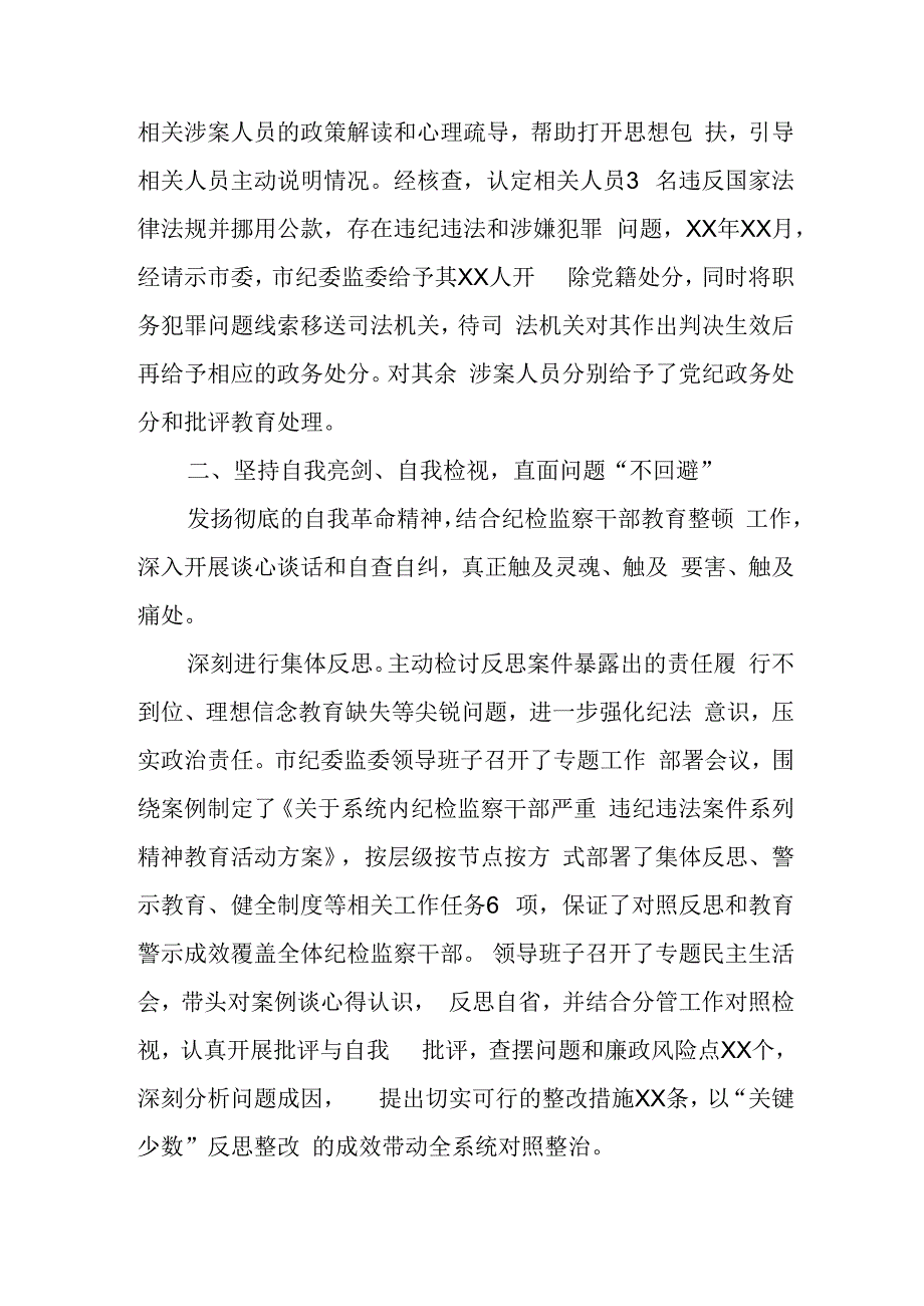 纪检监察干部严重违纪违法案警示教育工作开展情况报告.docx_第2页