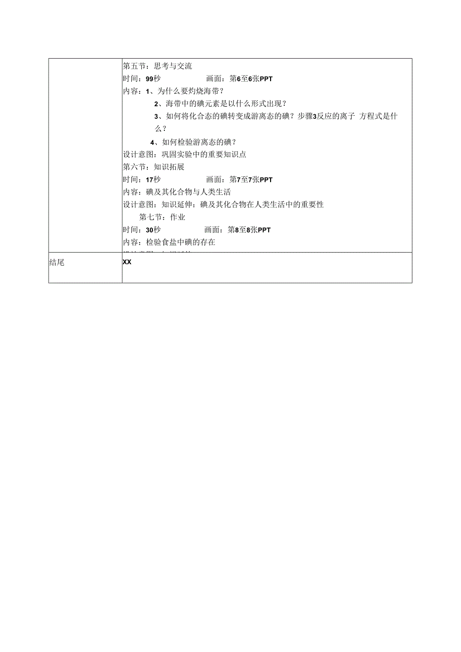 微课在实验教学中的应用_从海带中提取碘单质教学设计x心微课公开课教案教学设计课件.docx_第2页