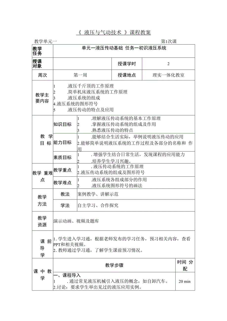 液压与气动技术 教案.docx_第2页