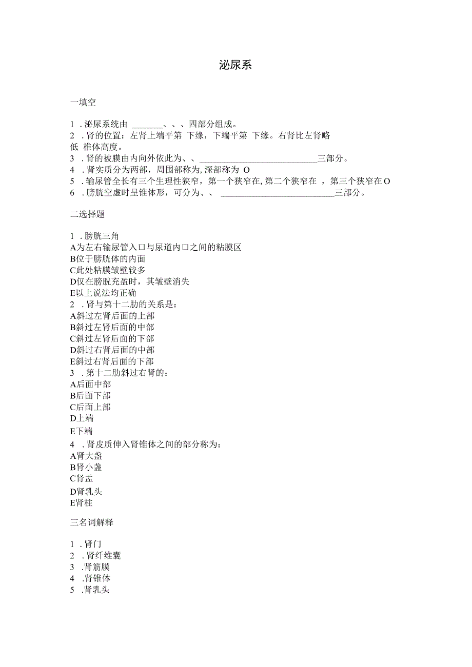 系统解剖学学习资料：解剖03-泌尿系.docx_第1页