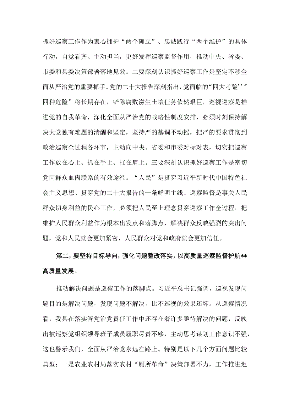 2023年全县巡察工作会议讲话供借鉴.docx_第2页