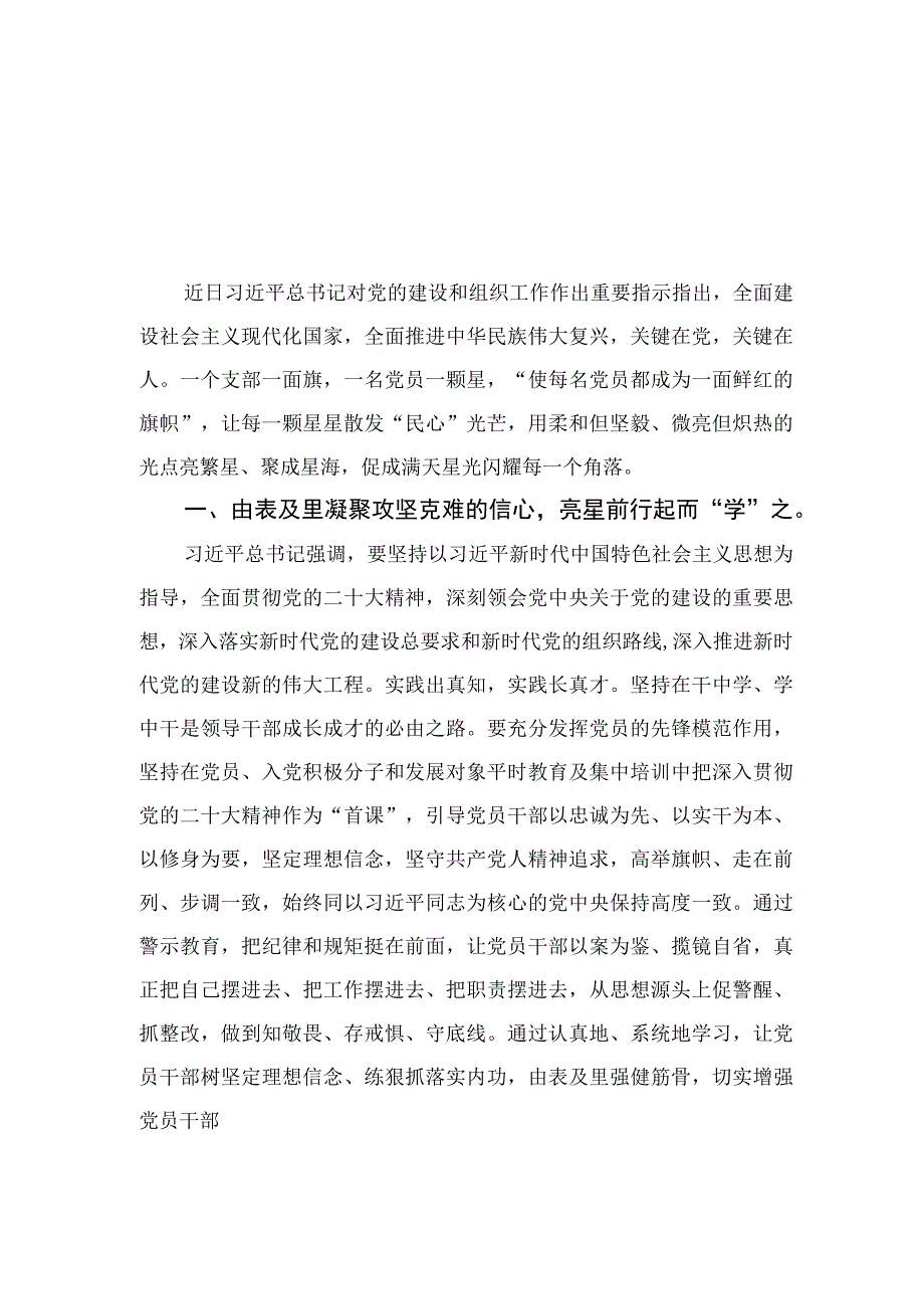 2023年“忠诚为党护党、全力兴党强党”学习心得体会研讨发言材料汇编共20篇.docx_第3页