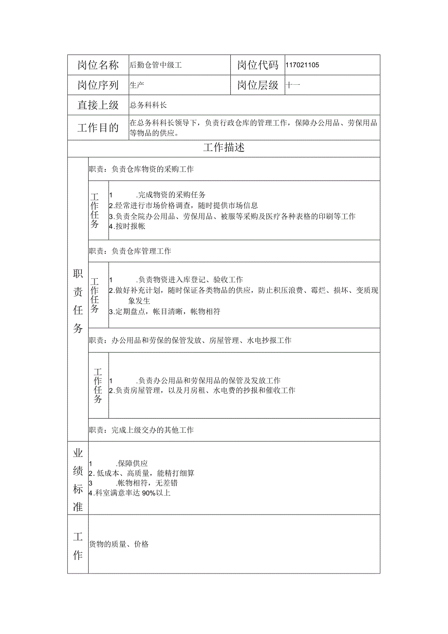 117021105 后勤仓管中级工.docx_第1页