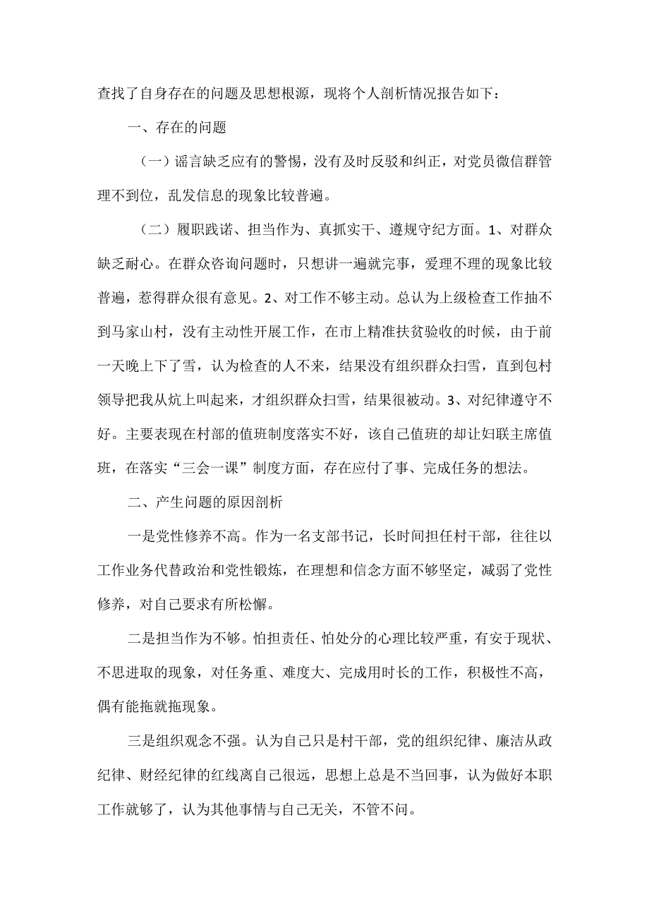 2023年度党员组织生活会发言稿范文2篇.docx_第3页