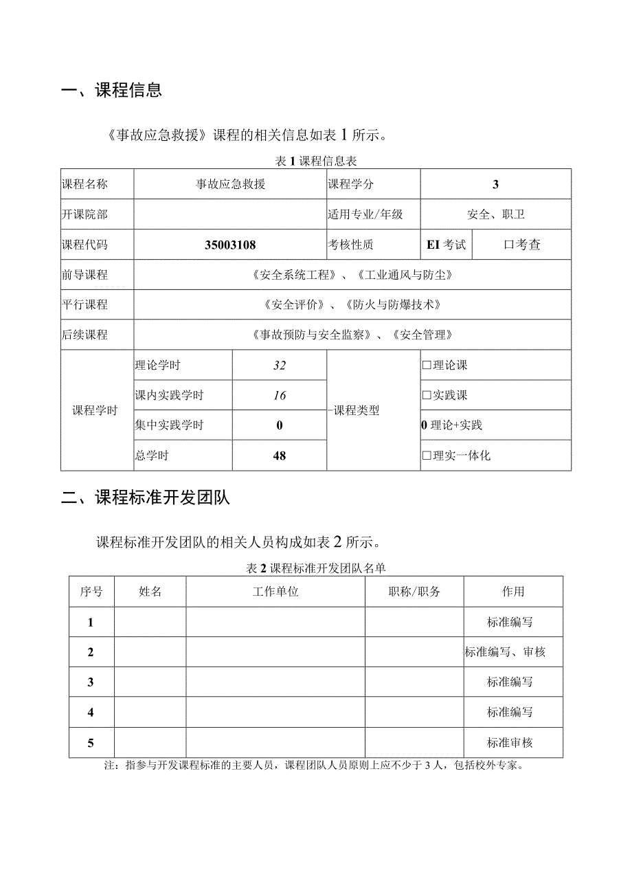 《事故应急救援》课程标准.docx_第2页