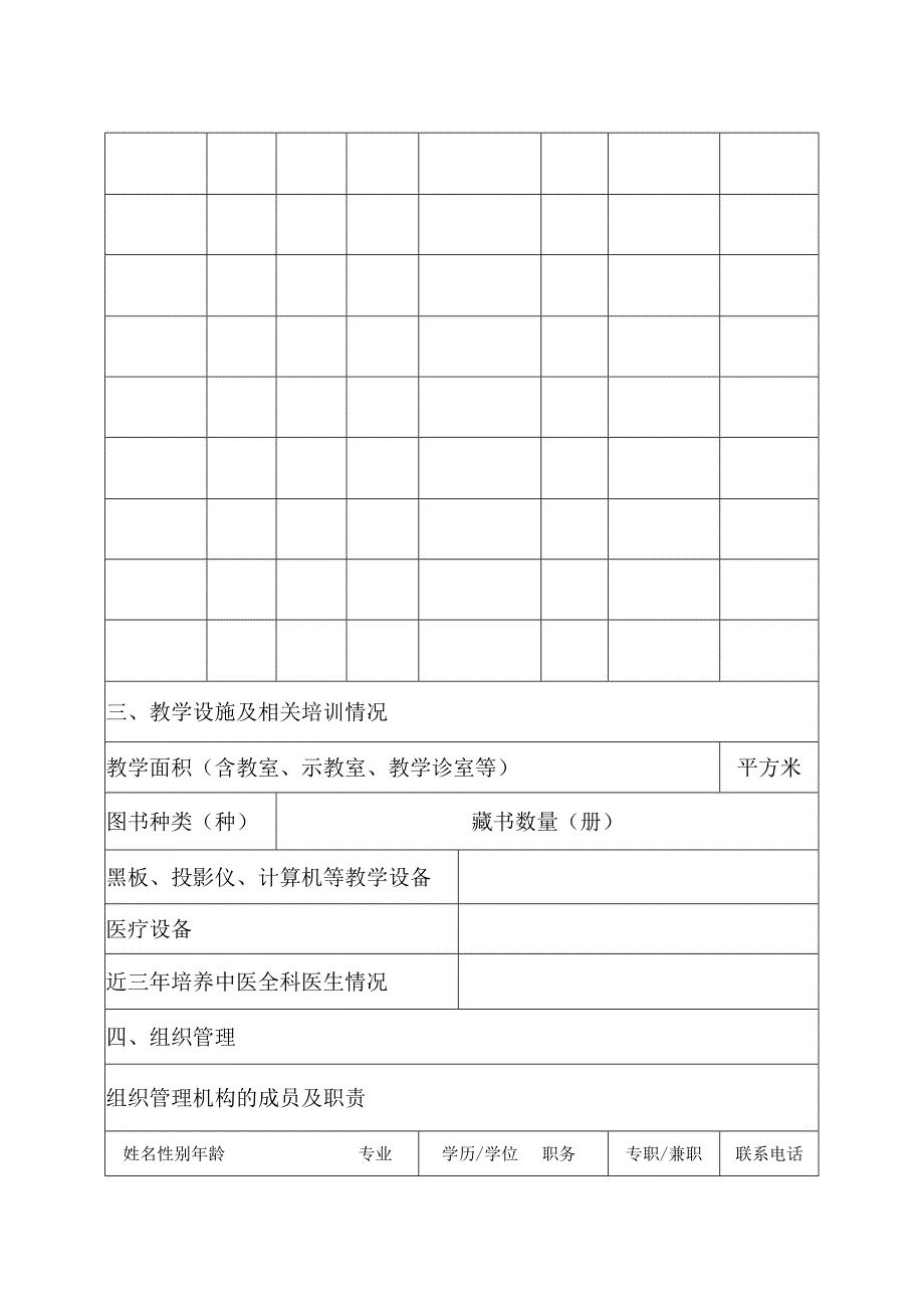 中医类别助理全科医生培训基地(基层实践基地)申报表.docx_第3页