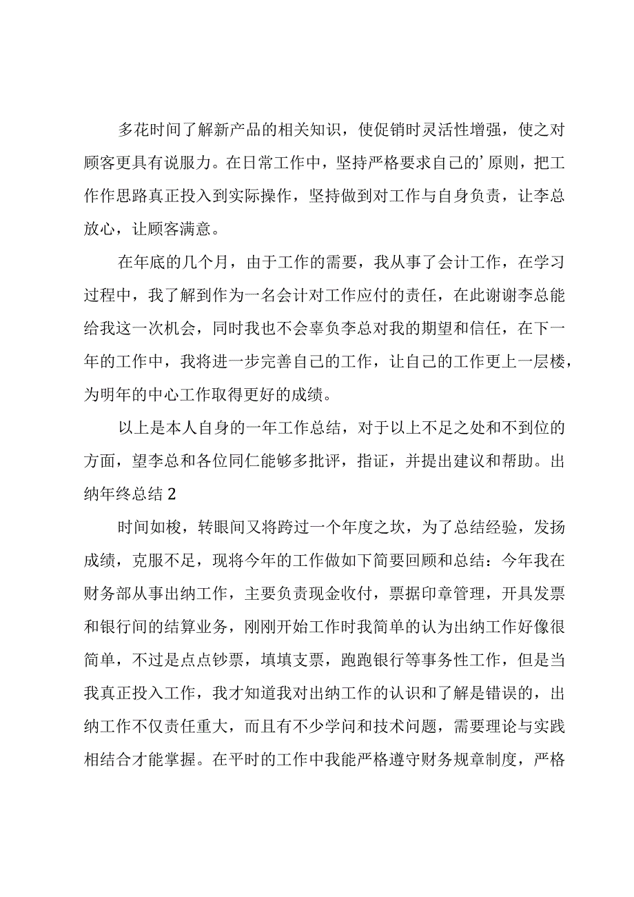 出纳年终总结【经典】.docx_第2页