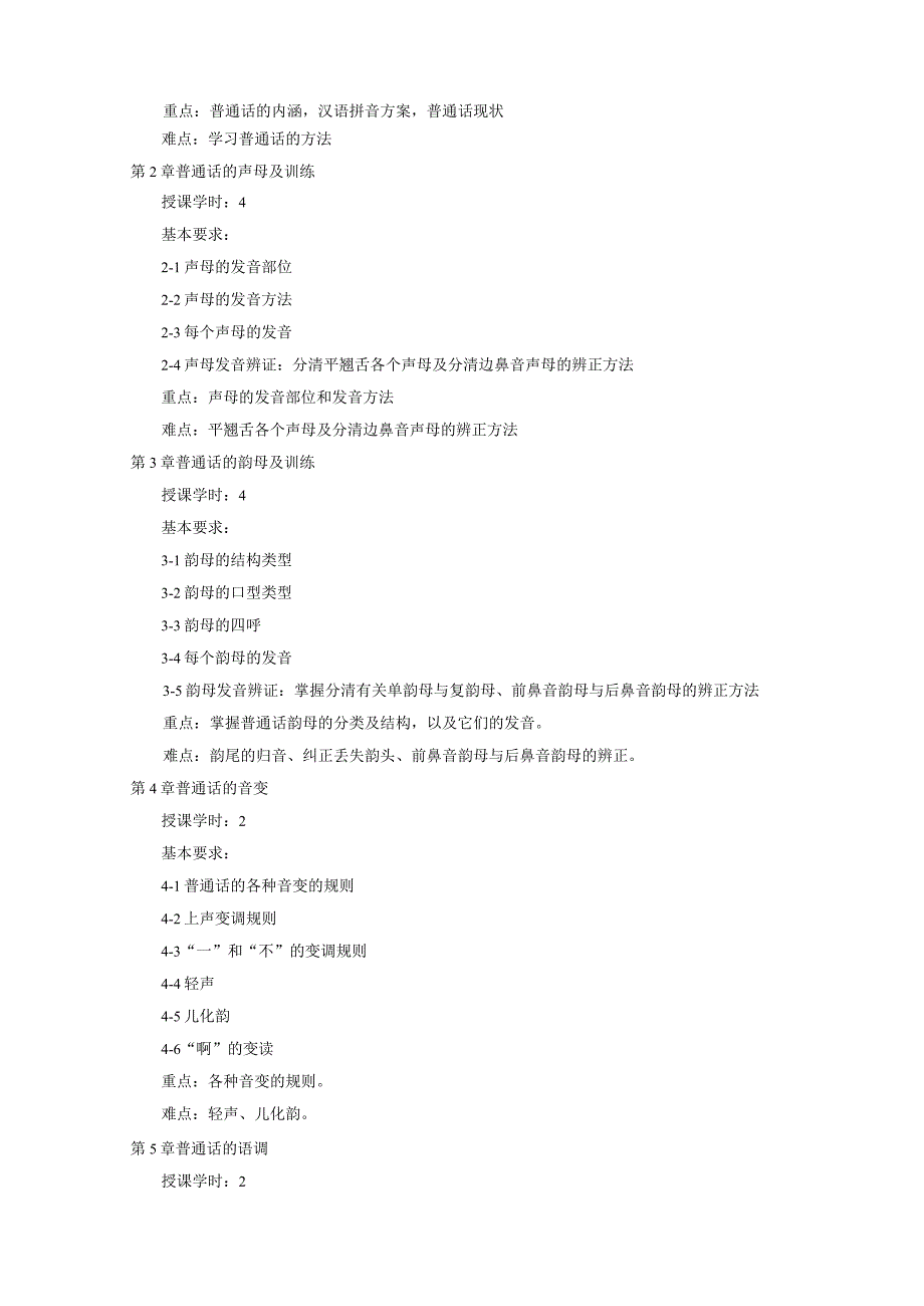 《中外语言正音(声乐主修方向)》课程教学大纲.docx_第2页