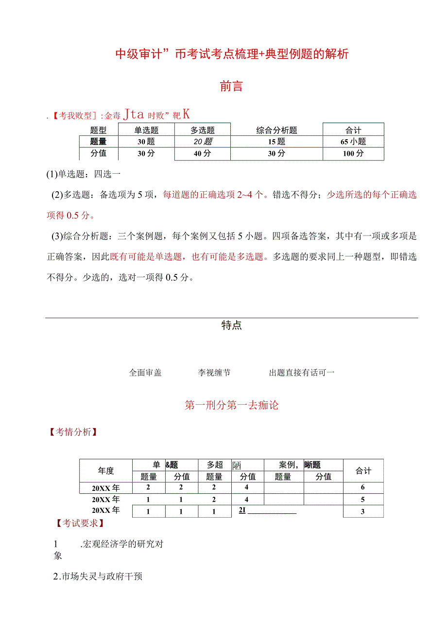 中级审计师考试考点梳理+典型例题附解析.docx_第1页