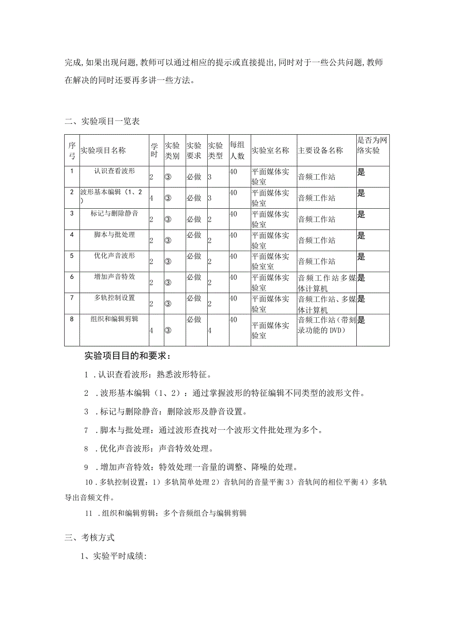 《数字声音创作(实践)》课程教学大纲.docx_第2页