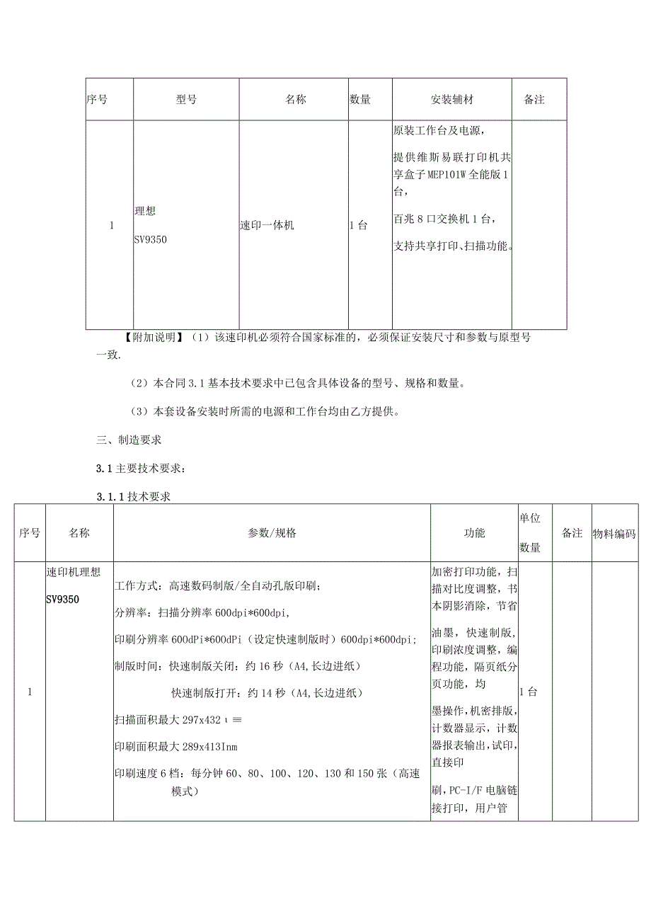 甘肃钢铁职业技术学院油印室速印机设备采购技术规格书.docx_第3页