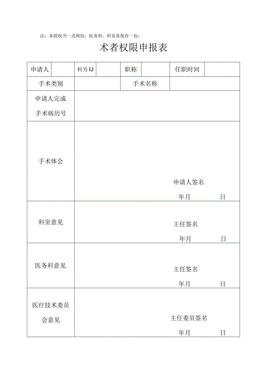 手术医师手术权限申请审批表.docx_第3页