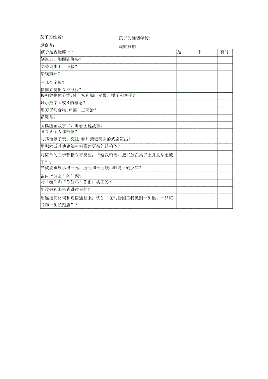 幼儿园5岁幼儿发展检核表.docx_第1页