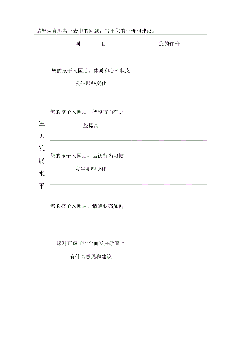 幼儿园办园水平综合评价家长问卷调查表.docx_第2页