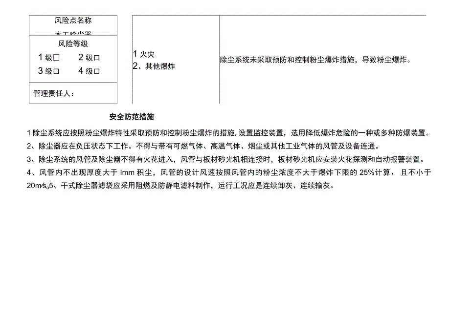 木工除尘器-安全风险点告知牌.docx_第2页