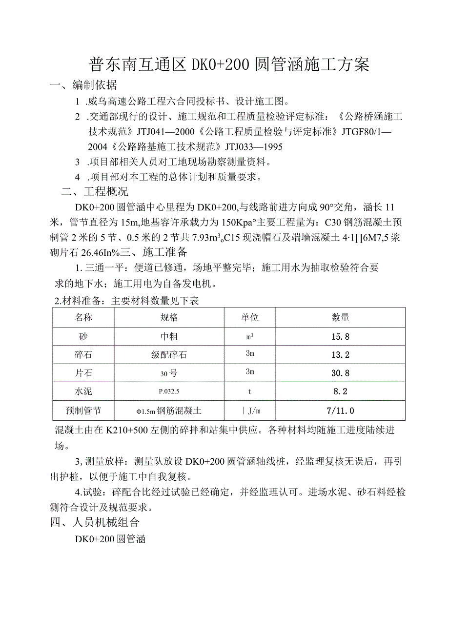 圆管涵dk+2施工方案（天选打工人）.docx_第1页