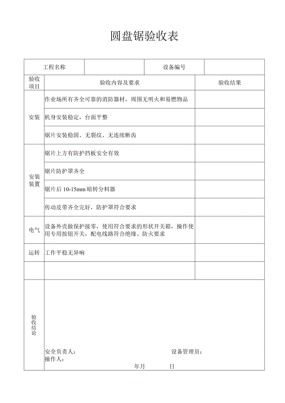 圆 盘 锯 验 收 表(5)（天选打工人）.docx_第1页