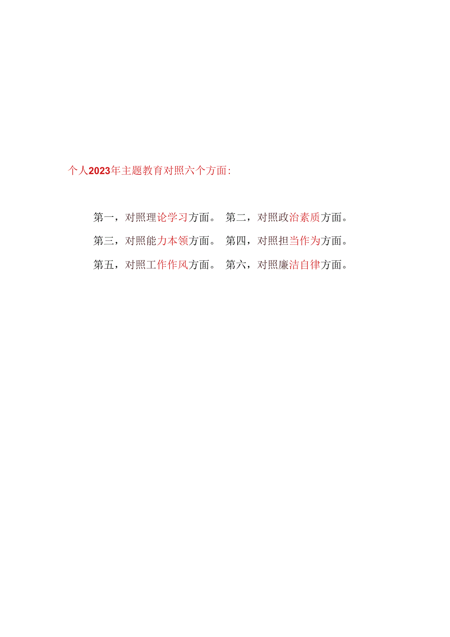 学思想强党性重实践建新功、以学铸魂以学增智以学正风以学促干2023年主题教育专题民主生活会个人发言提纲6篇.docx_第1页