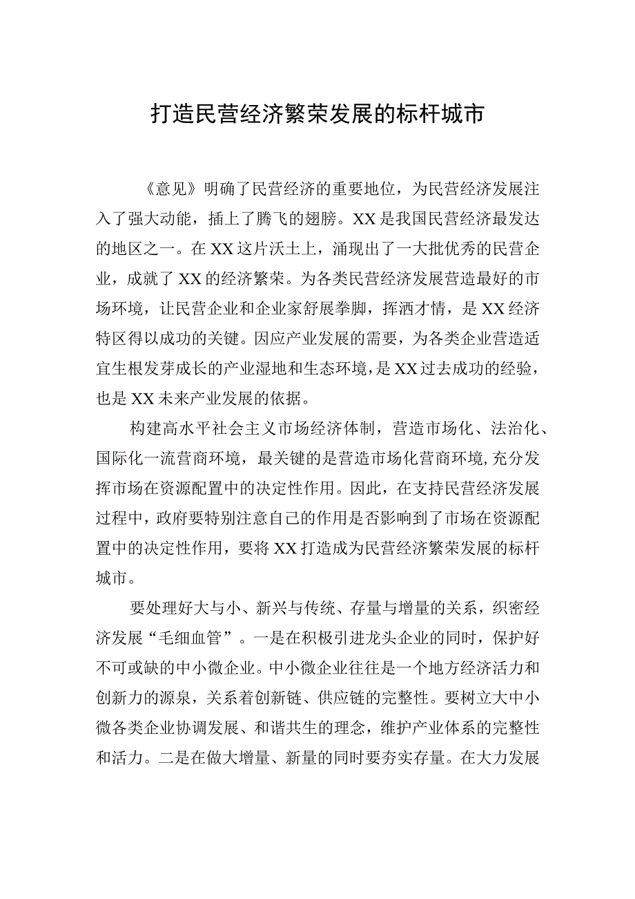 学习贯彻《关于促进民营经济发展壮大的意见》专题座谈会上的发言材料汇编（12篇）.docx_第2页