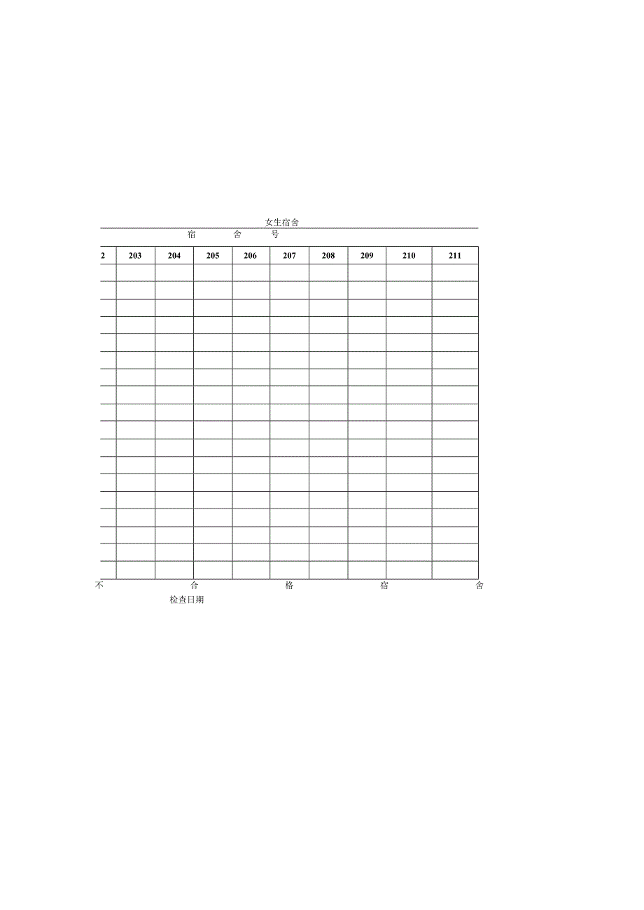 学生宿舍卫生检查评分表.docx_第1页