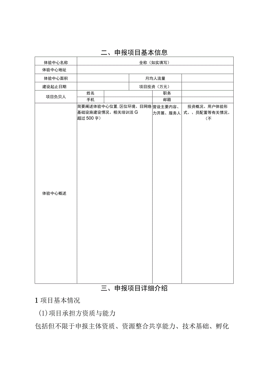 新型信息消费示范项目申报书（信息消费体验中心方向）.docx_第3页