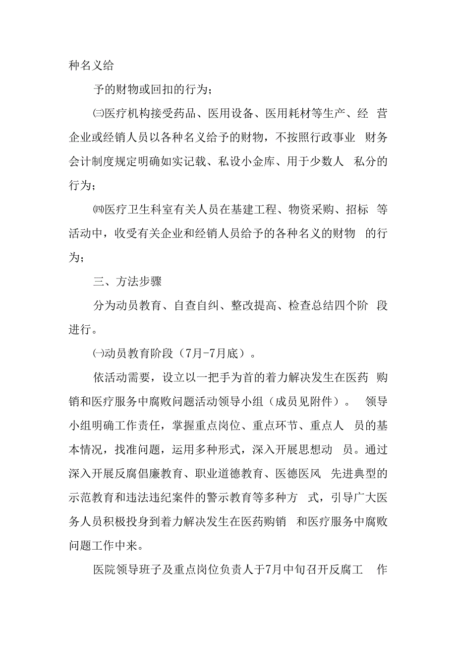 开展治理医药购销和医疗服务中腐败问题工作实施方案.docx_第2页