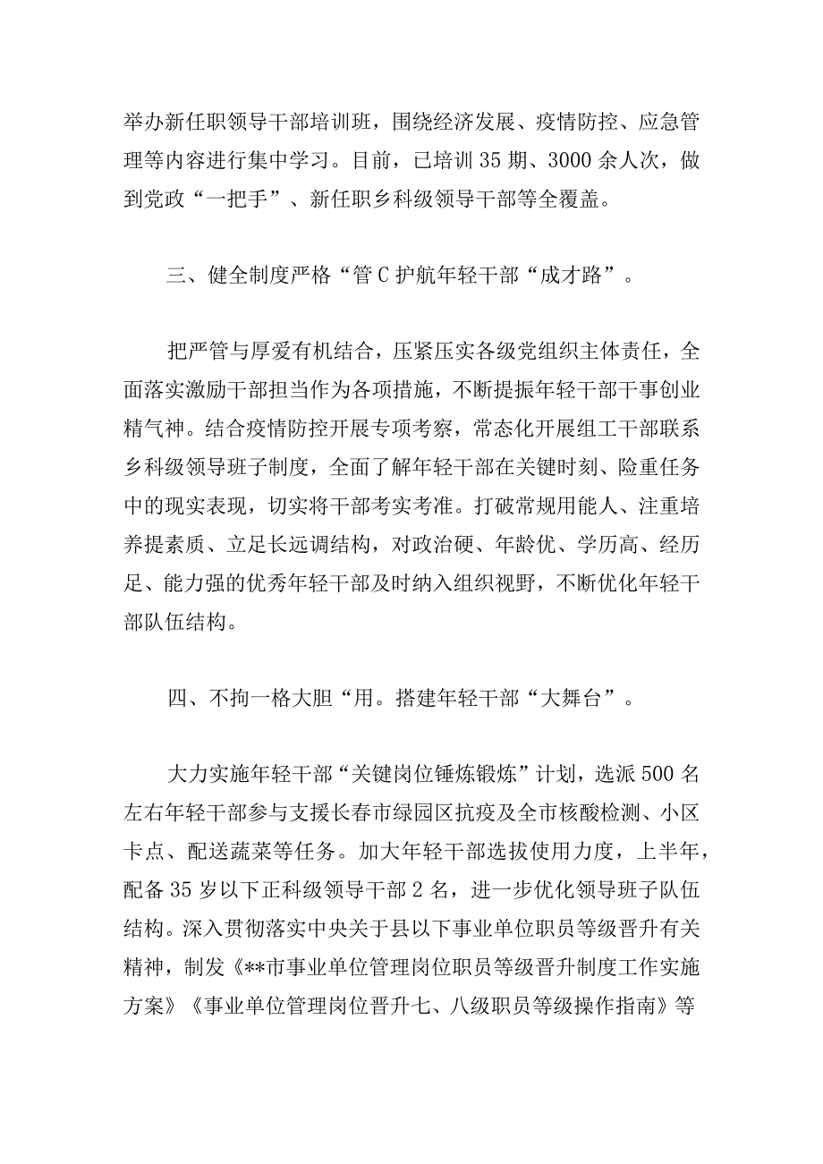 年轻干部队伍建设工作总结.docx_第2页