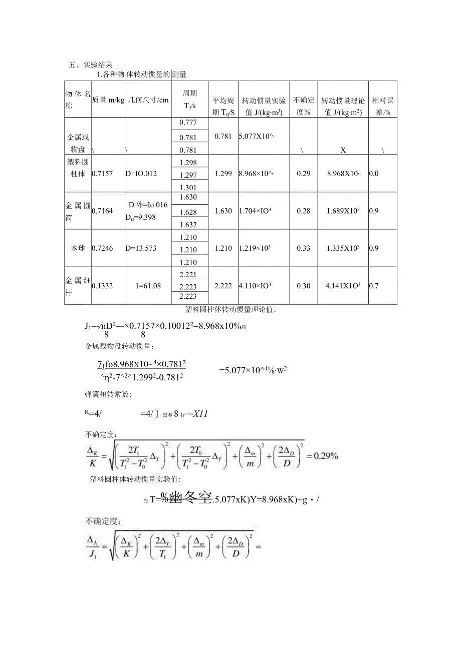 扭摆法测定物体转动惯量 (1).docx_第3页