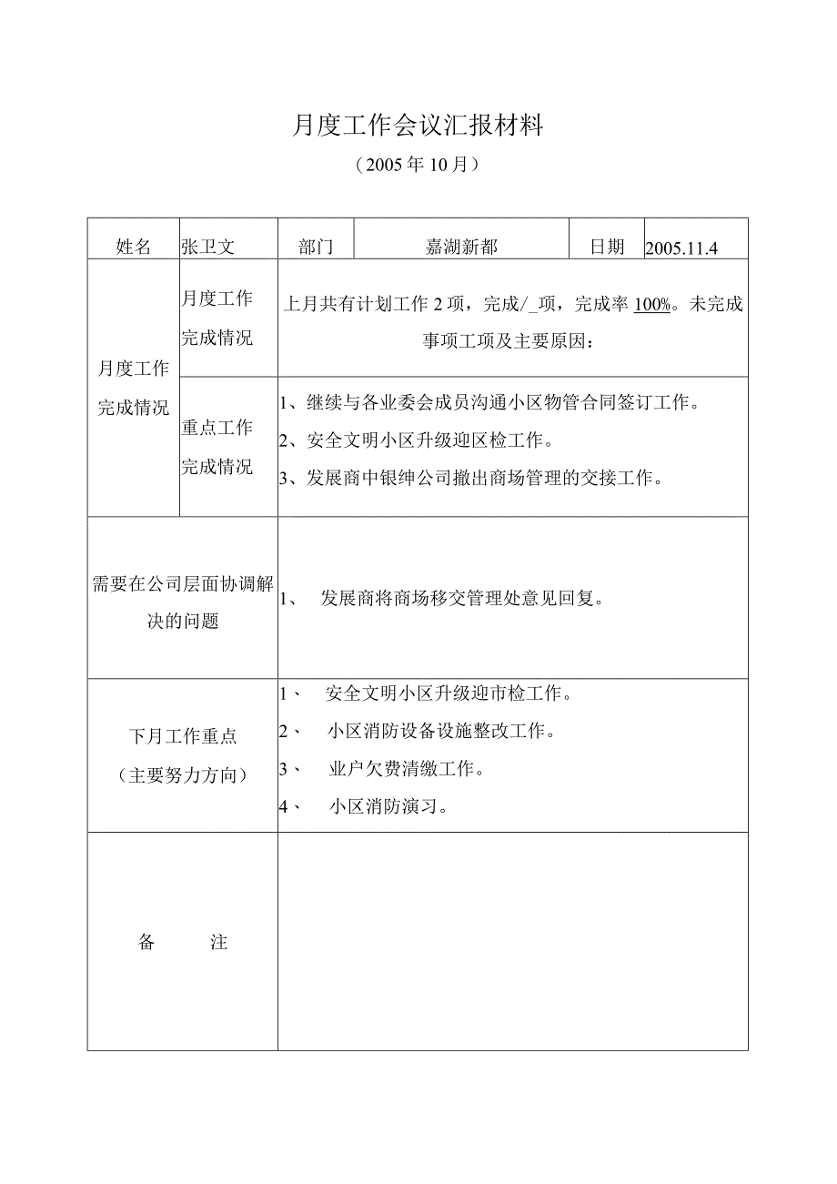 月份月度工作会议汇报材料[]（天选打工人）.docx_第1页