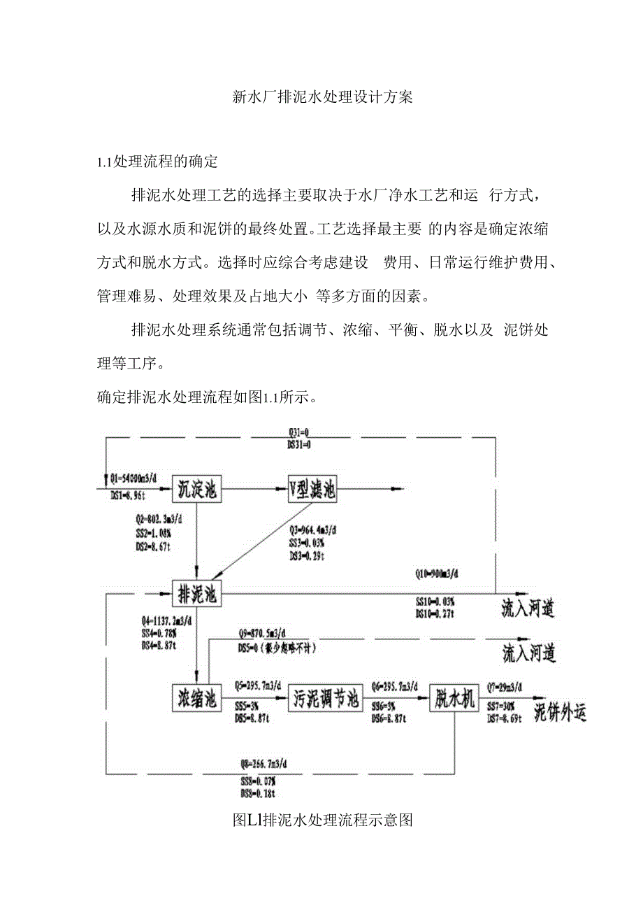 新水厂排泥水处理设计方案.docx_第1页