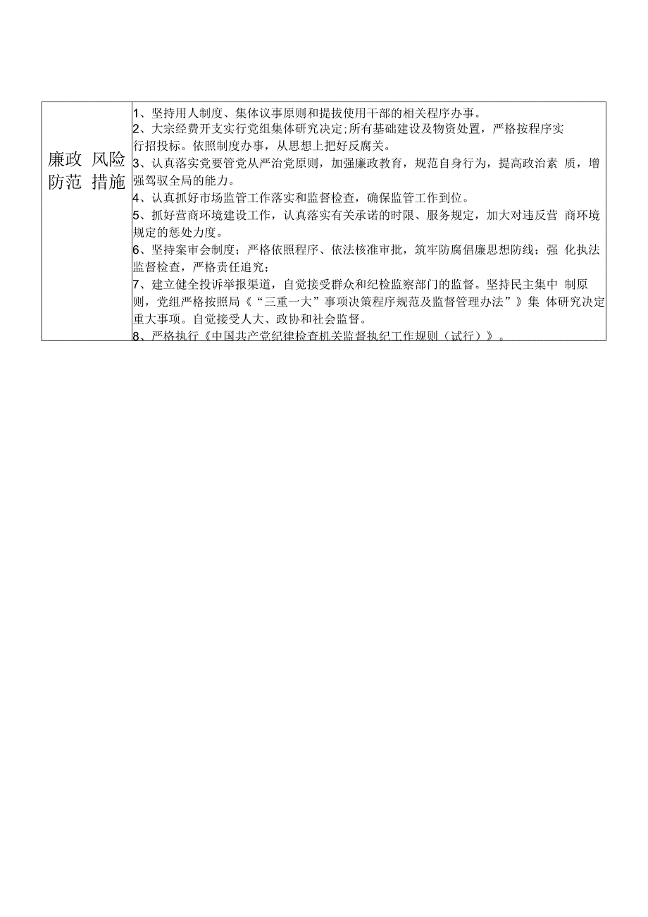 某县市场监督管理部门党组书记局长个人岗位廉政风险点排查登记表.docx_第2页