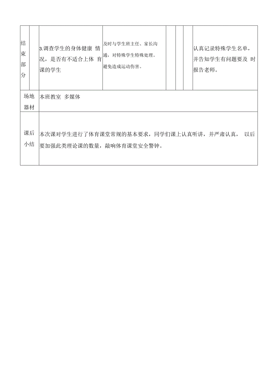 水平三（六年级）体育《课堂常规 基本要求》室内课教案.docx_第3页