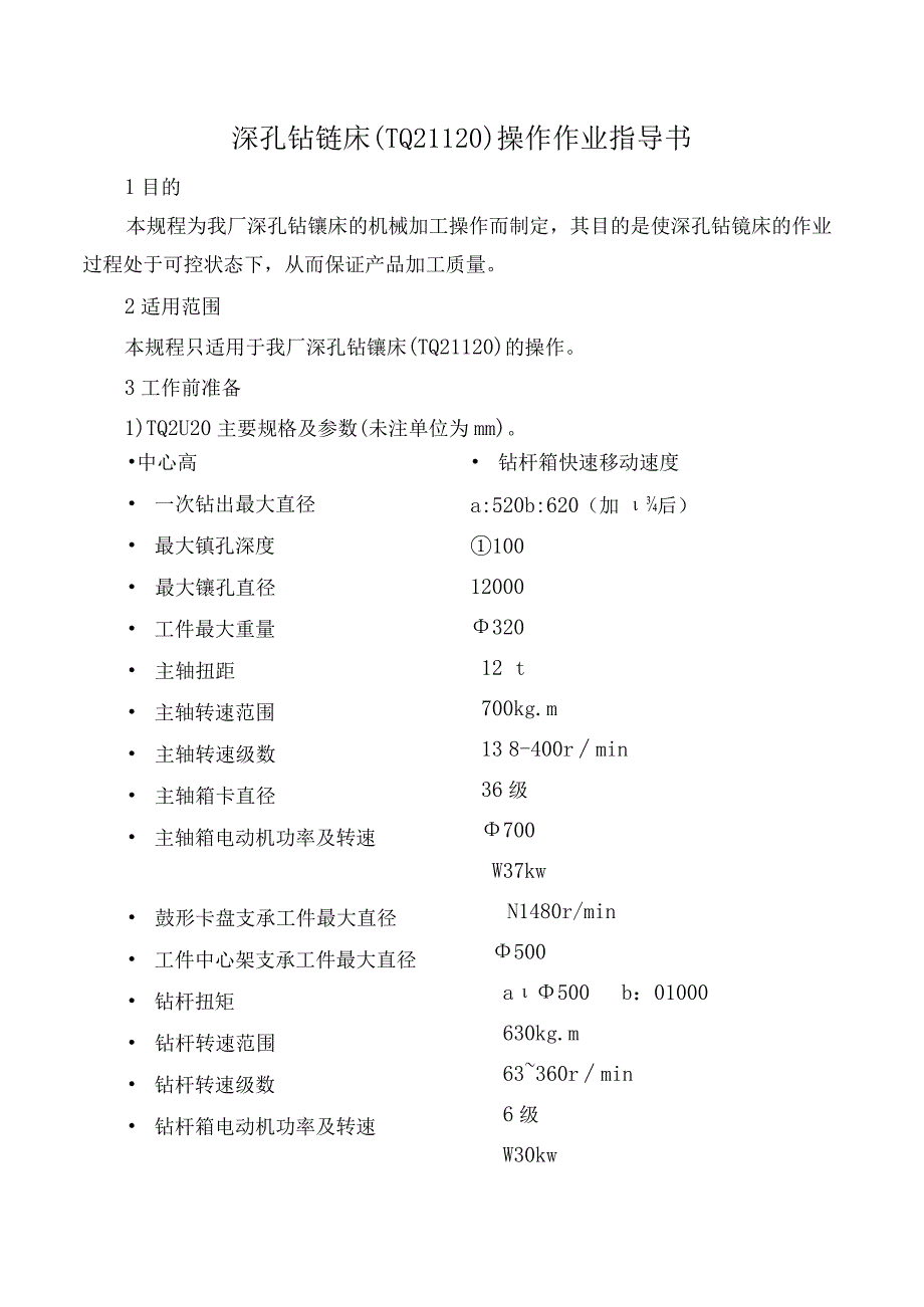 深孔钻镗床(TQ21120)操作作业指导书.docx_第1页