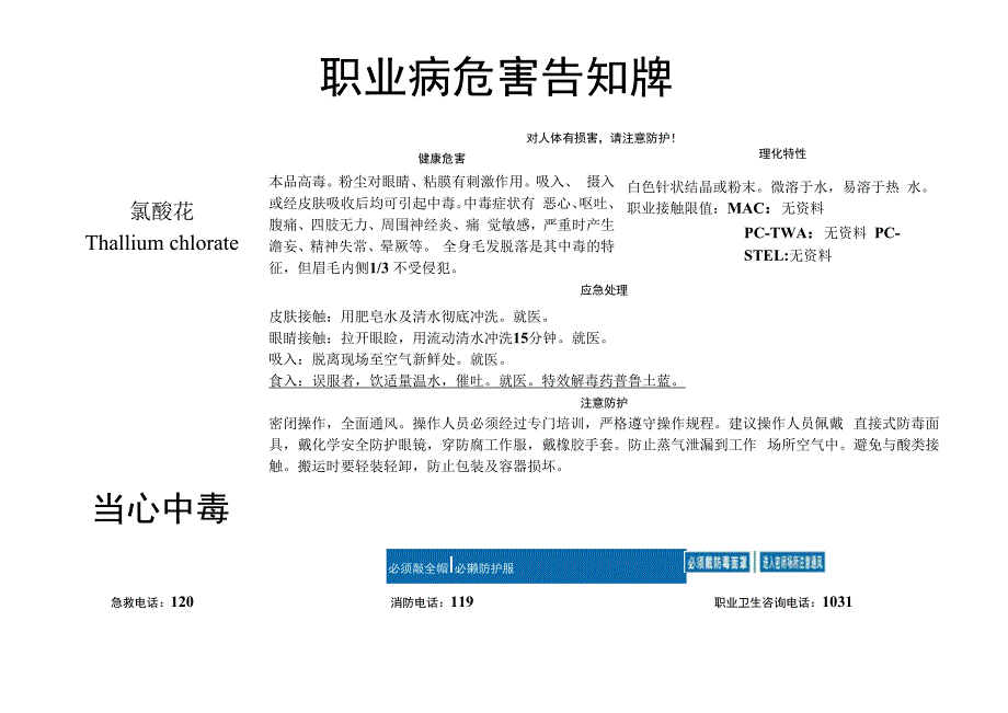 氯酸铊-职业病危害告知牌.docx_第1页