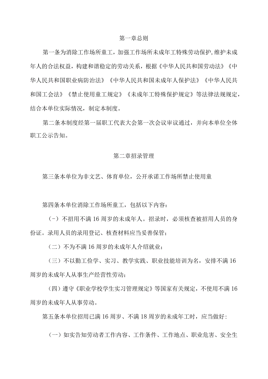 消除工作场所童工和加强工作场所未成年工特殊劳动保护制度.docx_第2页