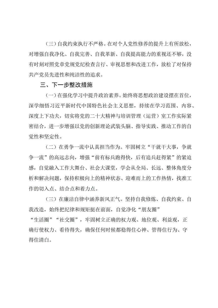 组织生活会个人发言提纲.docx_第3页